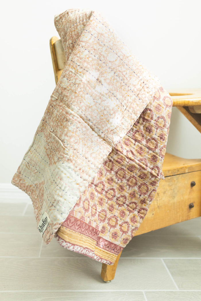 dignify Kantha Baby Blanket Quilt