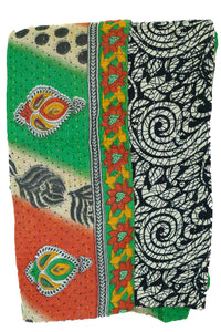 Kantha Throw Bed Quilt