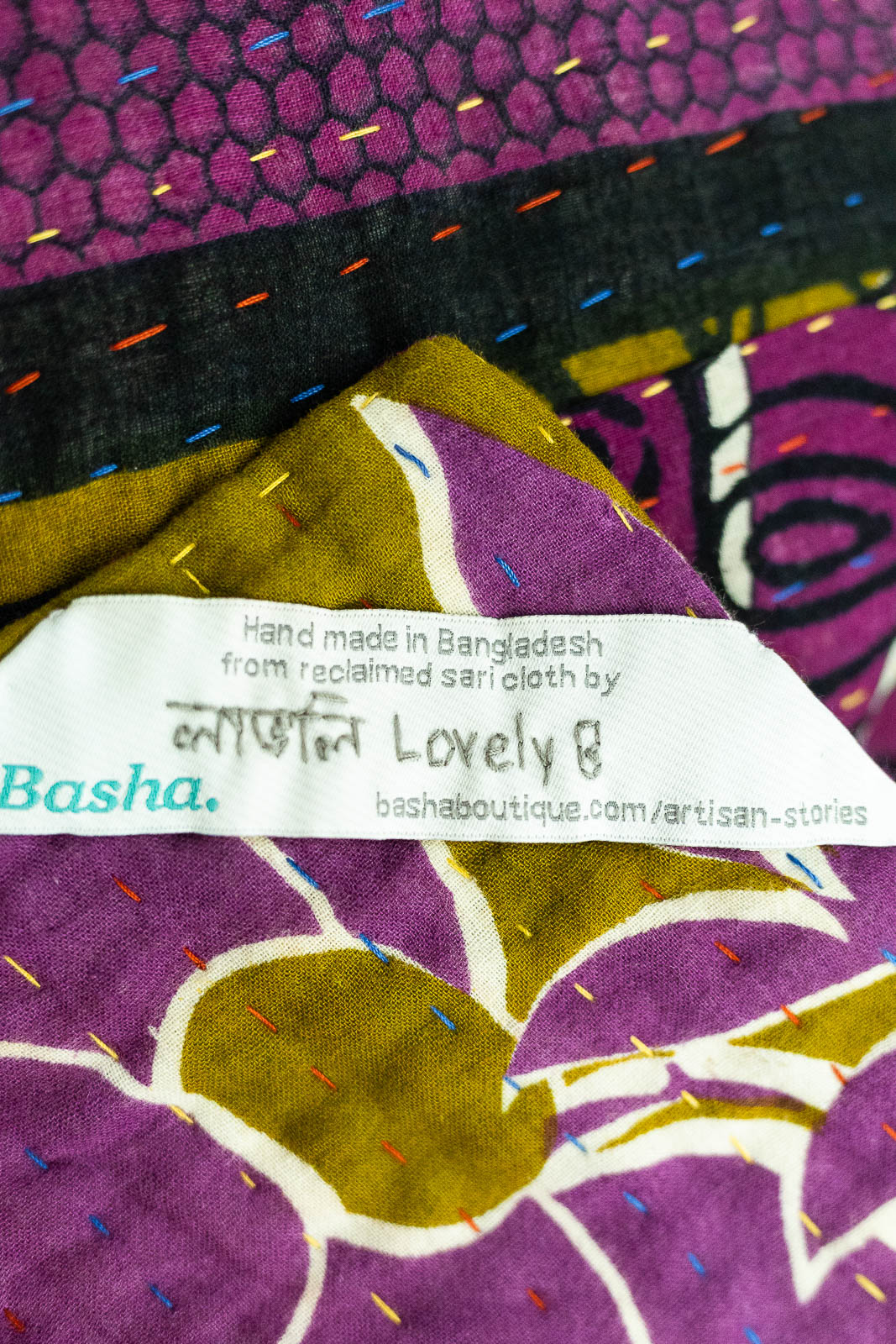 Cove Large Kantha Throw