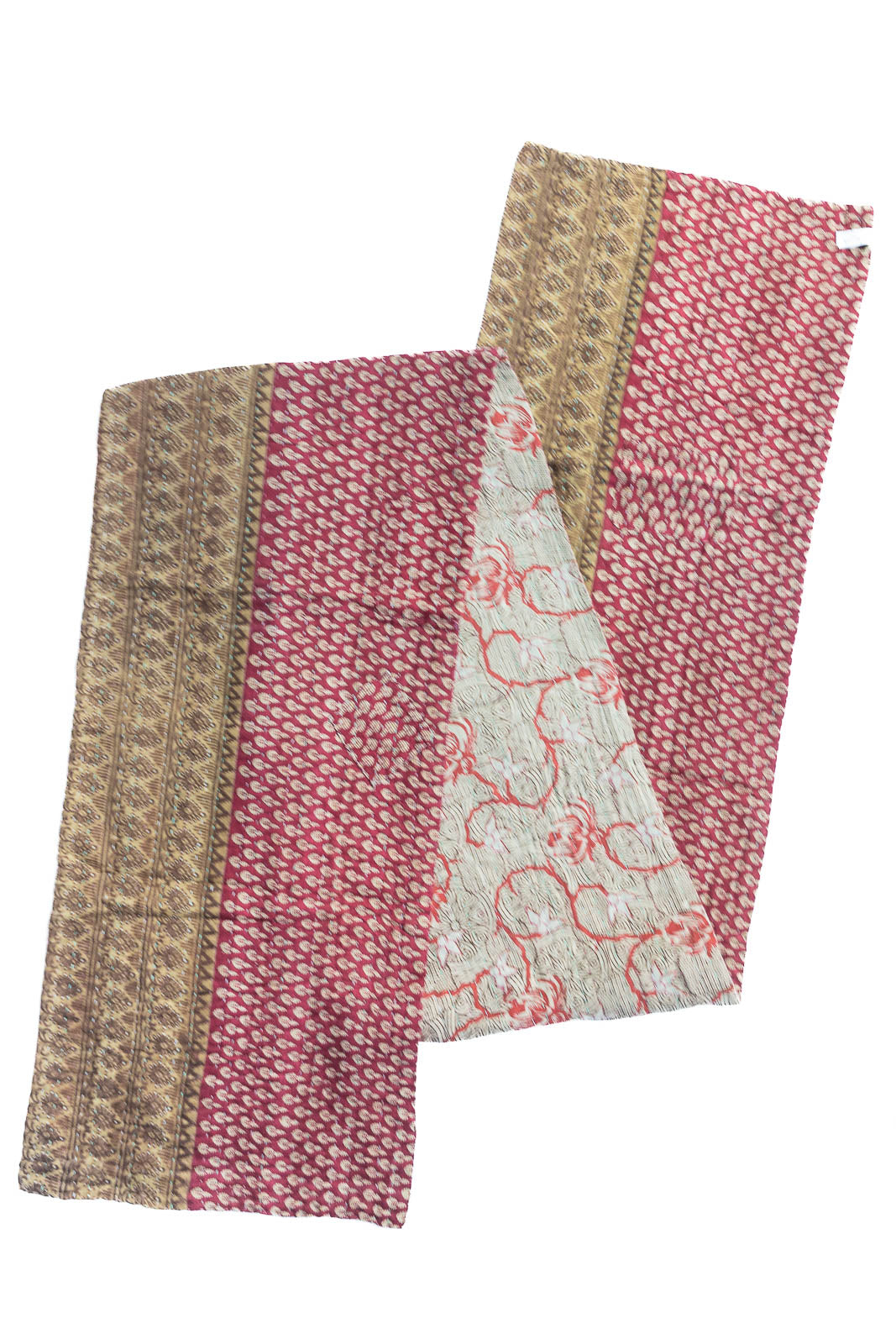 Dignify Cotton Table Runner in Cotton Kantha on a table