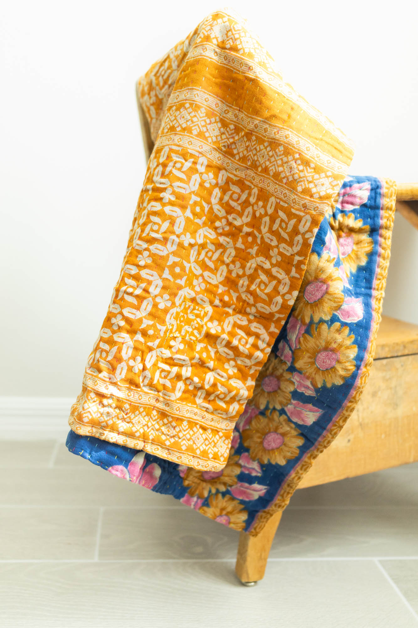 dignify Kantha Baby Blanket Quilt