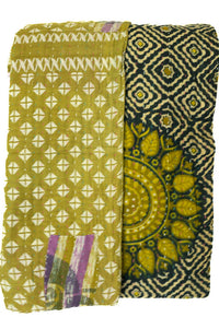 Kantha Throw Bed Quilt