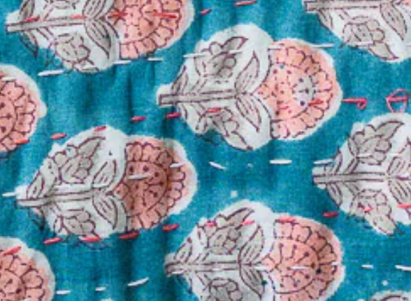 Blockprint Oven Mitt & Trivet Gift Set