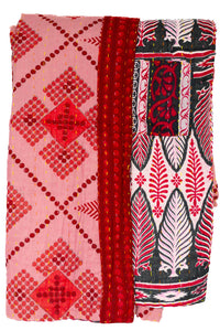 Kantha Throw Bed Quilt
