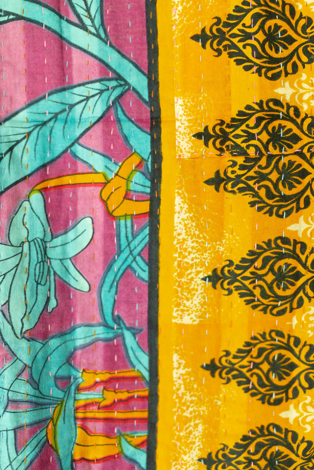 Glimmer Kantha Throw