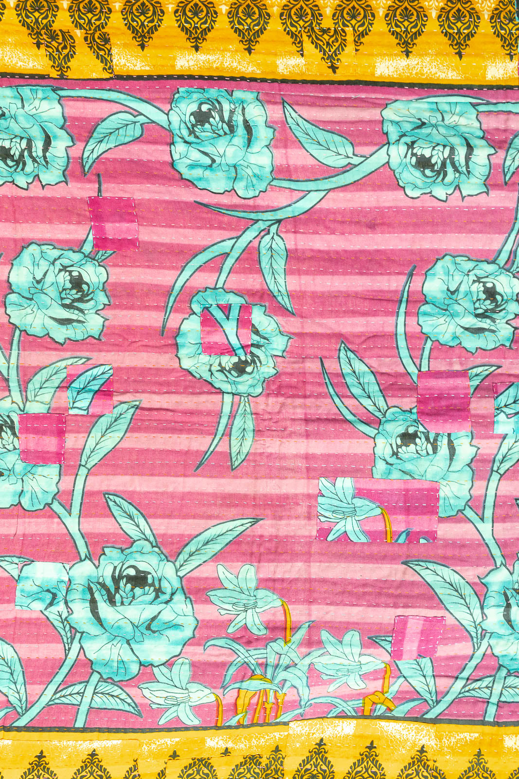 Glimmer Kantha Throw