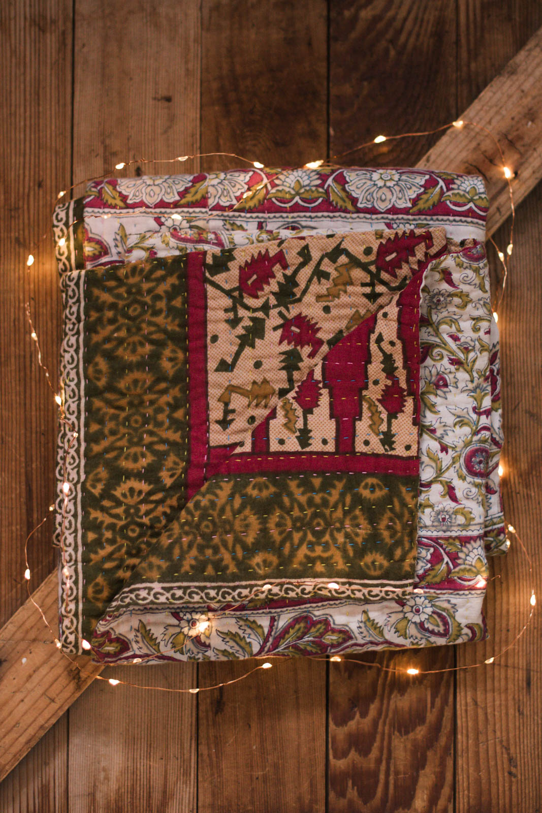 Jingle No. 1 Kantha Mini Blanket