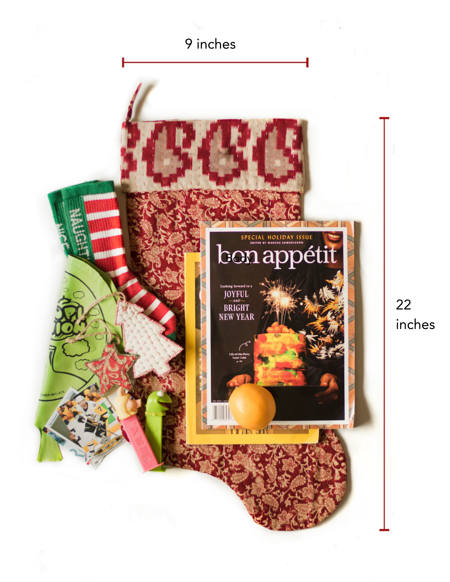 Kantha Holiday Stocking — Luxe No. 32