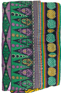 Kantha Throw Bed Quilt