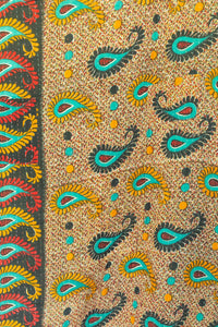 Kantha Large Throw Bed Quilt