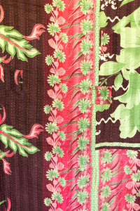 Kantha Large Throw Bed Quilt