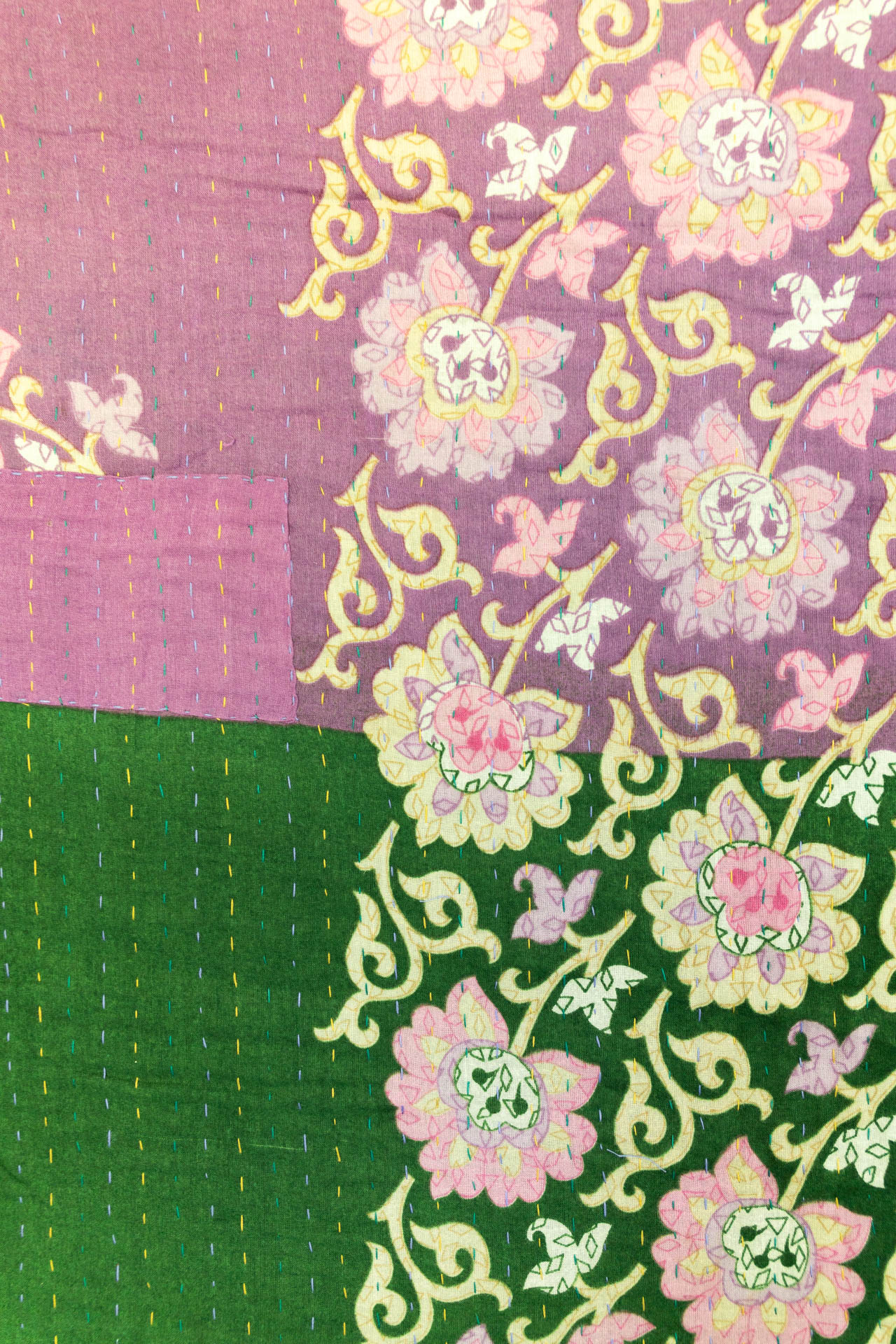 Radiant Kantha Throw