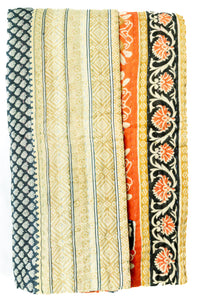Abide Kantha Throw Blanket