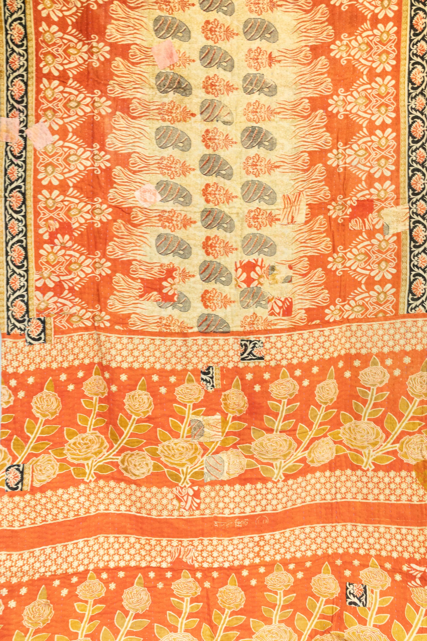 Abide Kantha Throw Blanket