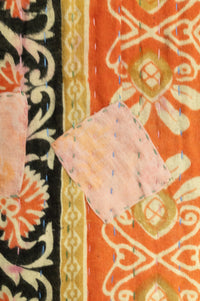 Abide Kantha Throw Blanket