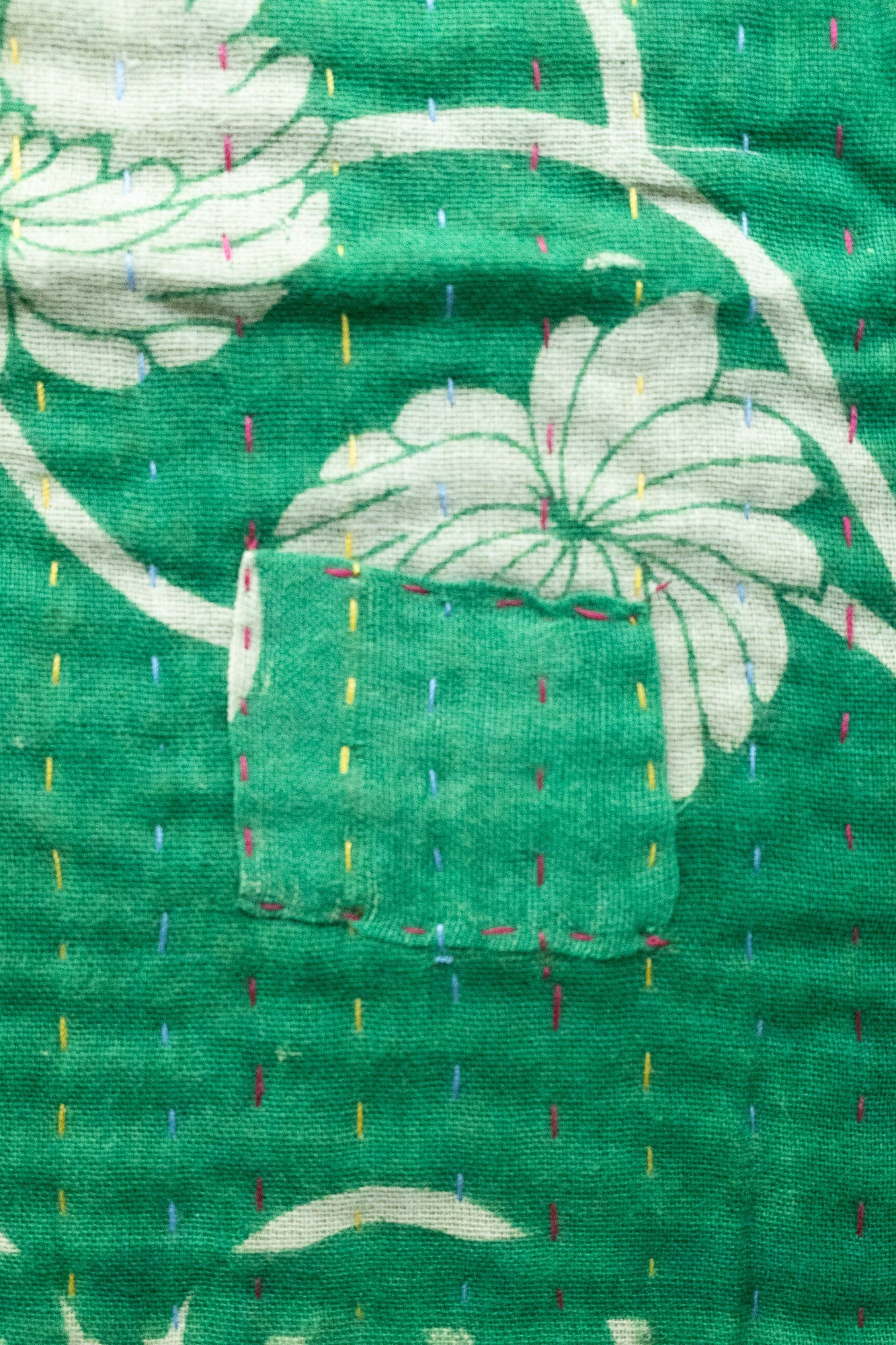 Kantha Throw Bed Quilt