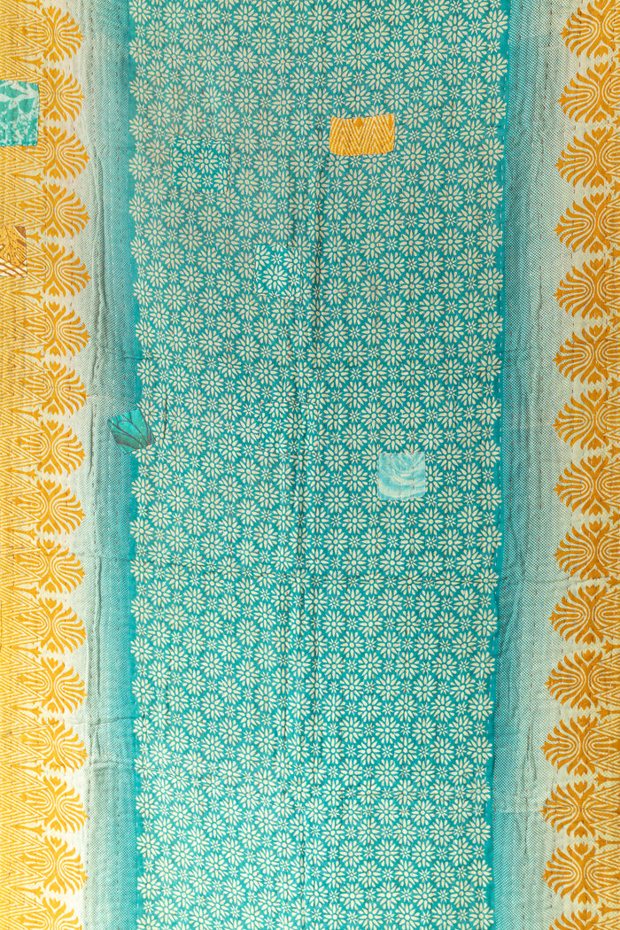 Able Kantha Throw Blanket