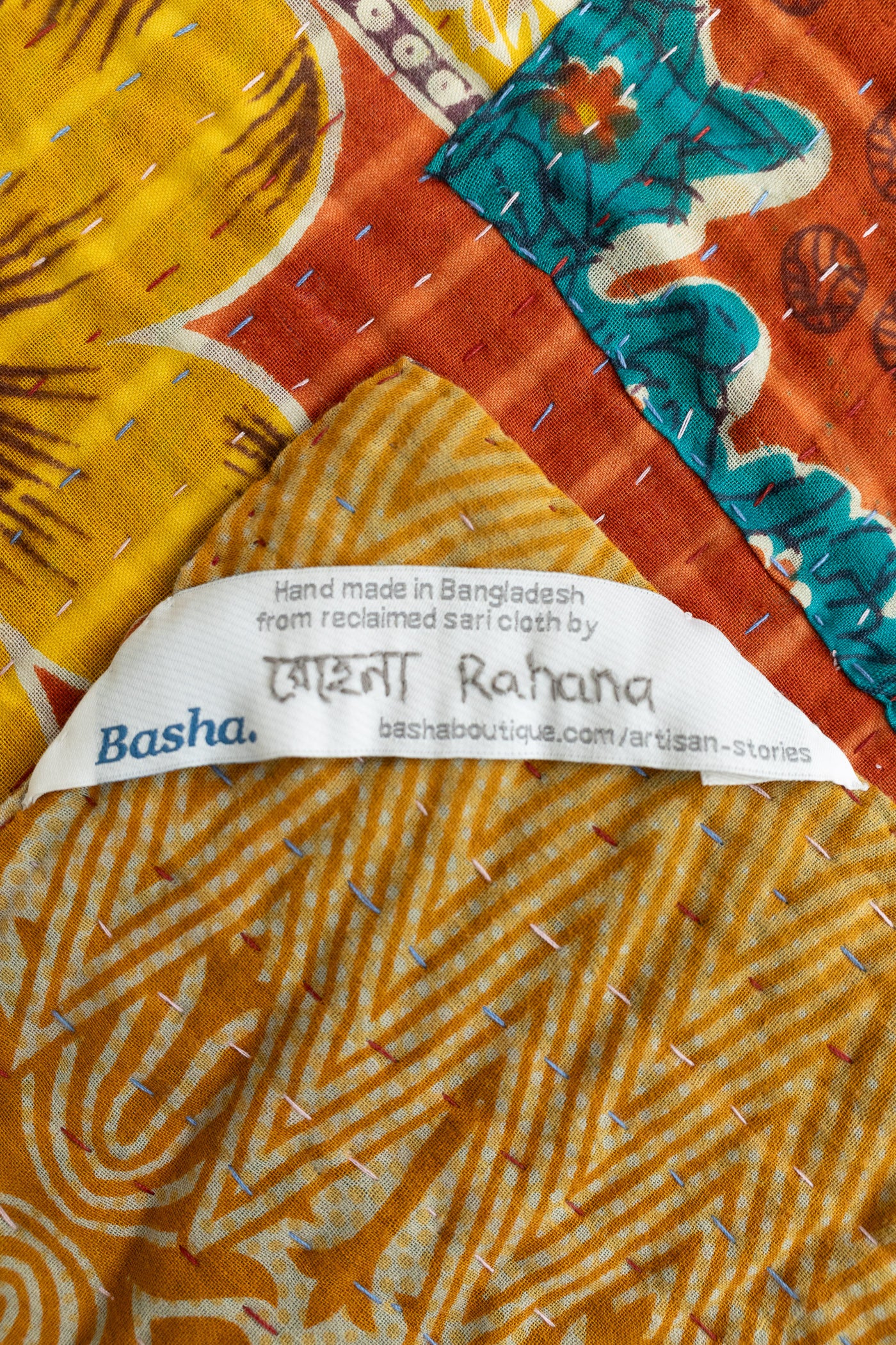 Able Kantha Throw Blanket