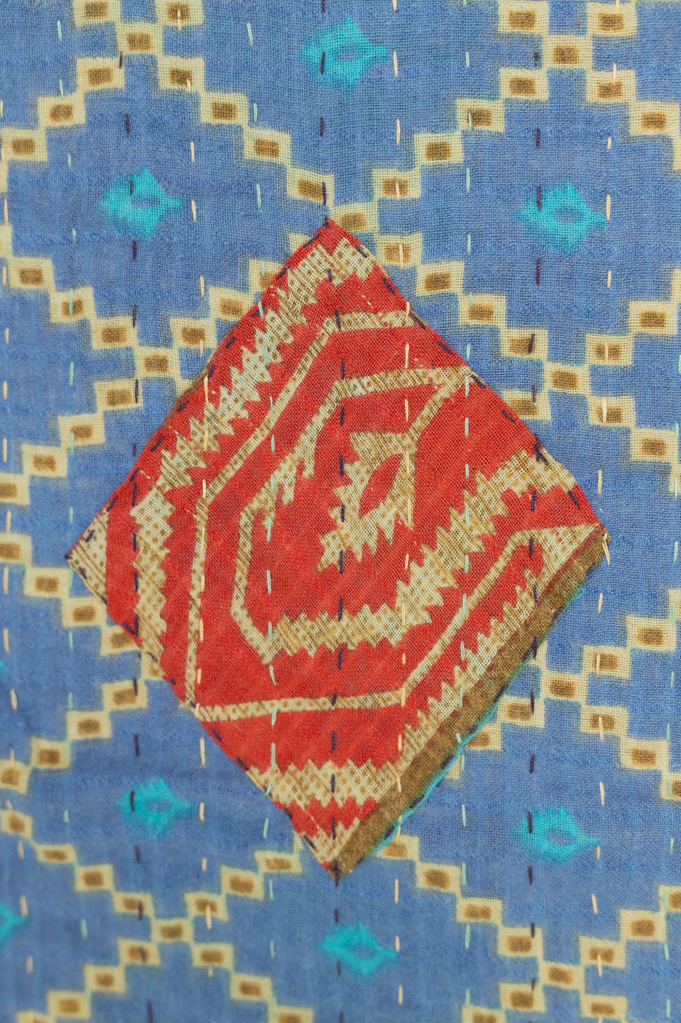 Able Kantha Throw Blanket