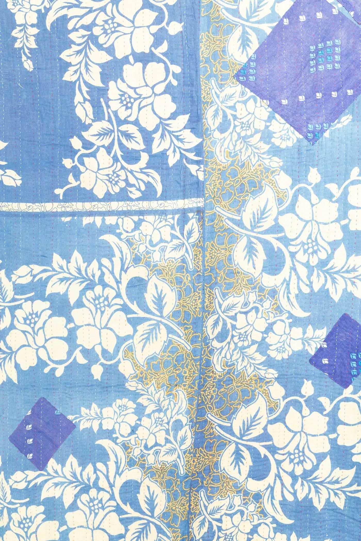 Abloom Large Kantha Throw Blanket