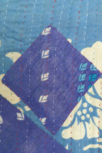 Abloom Large Kantha Throw Blanket
