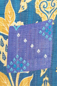 Abloom Large Kantha Throw Blanket
