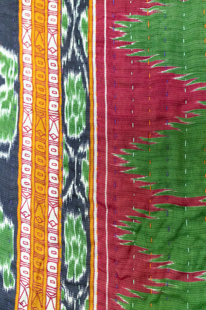 Abounding Silk Blend Kantha Throw