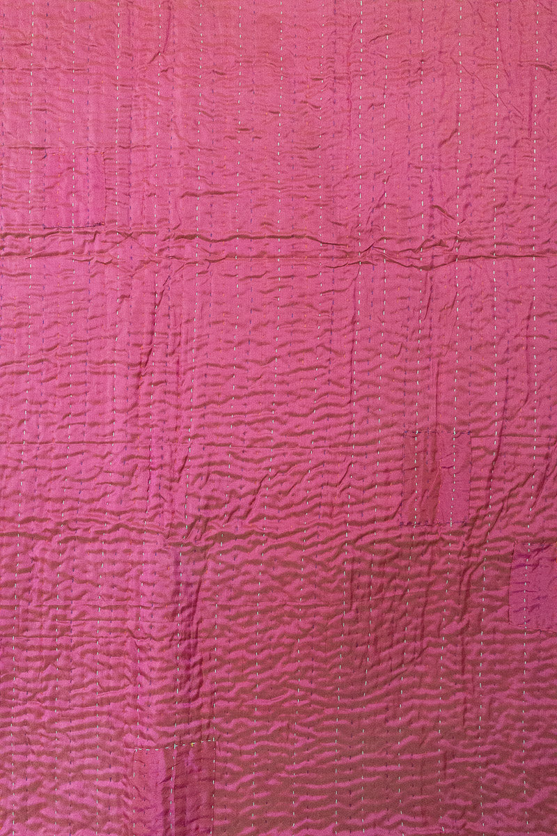 Abounding Silk Blend Kantha Throw