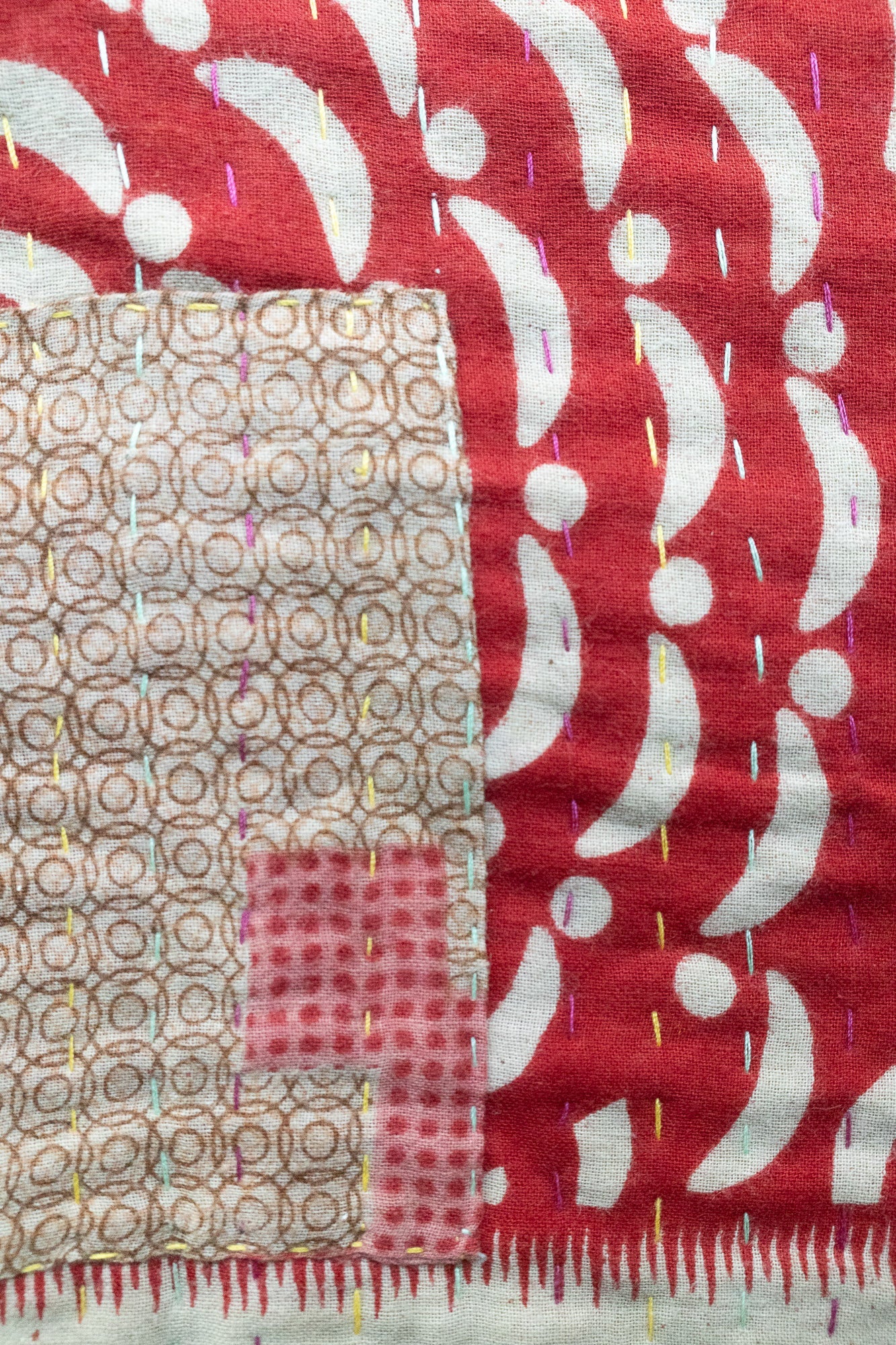 Kantha Throw Bed Quilt