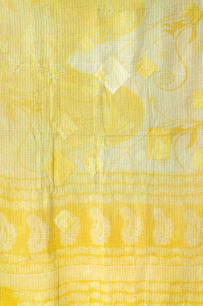 Kantha Throw Bed Quilt