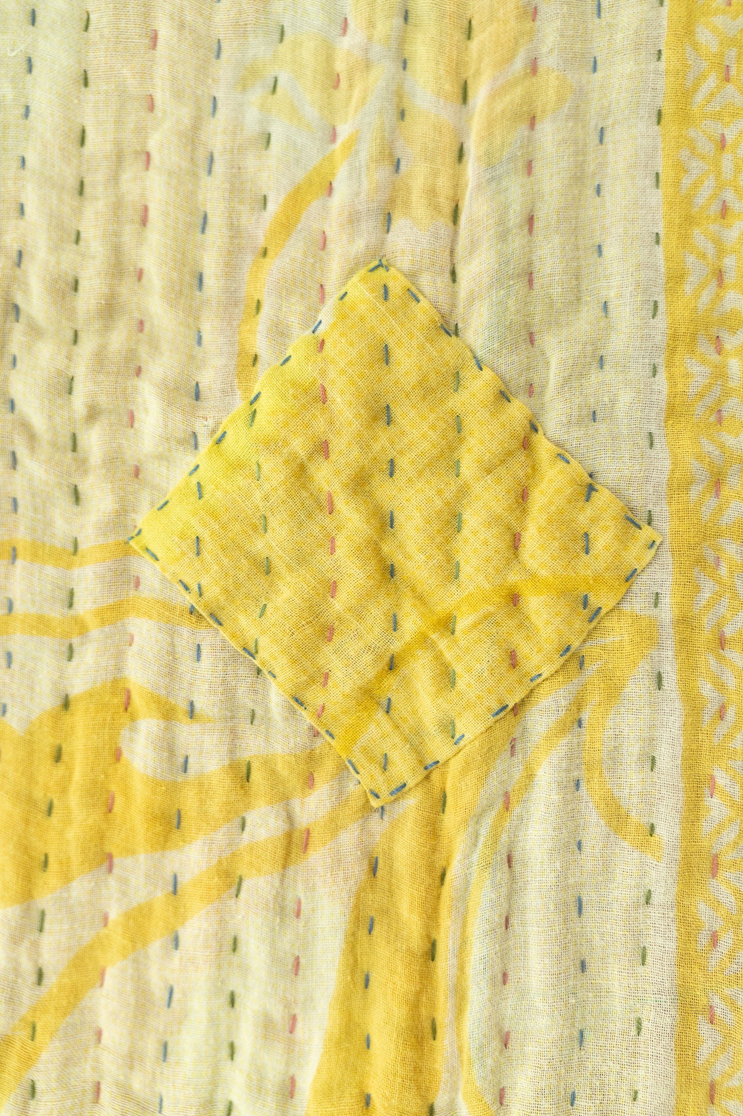 Abundant Kantha Throw
