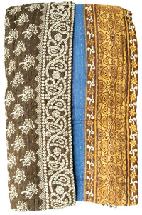 Acacia Large Kantha Throw Blanket