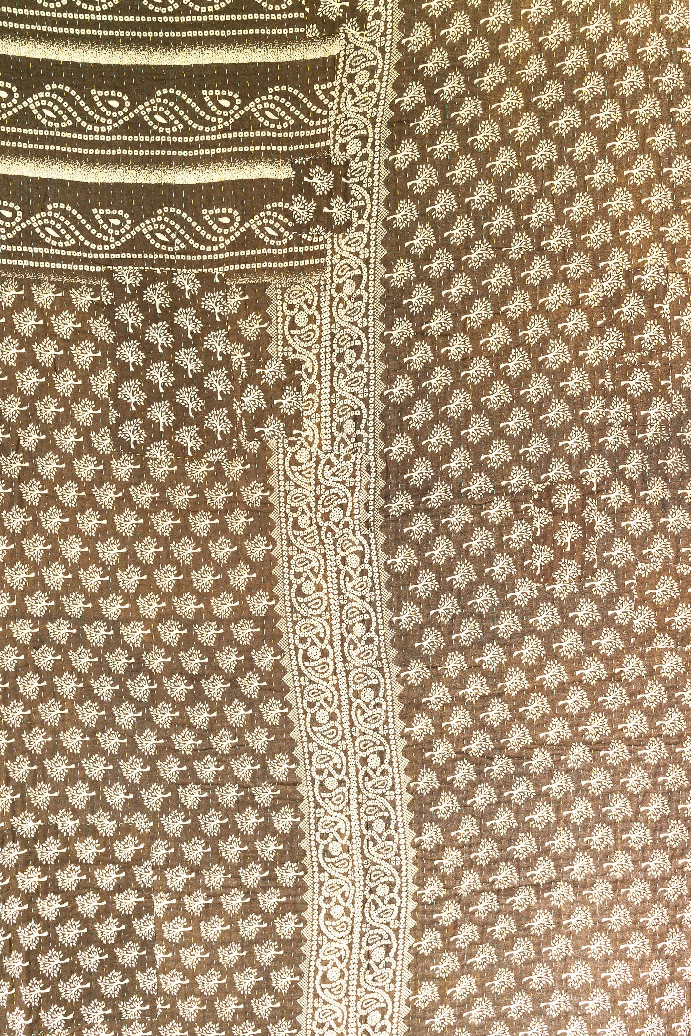 Acacia Large Kantha Throw Blanket