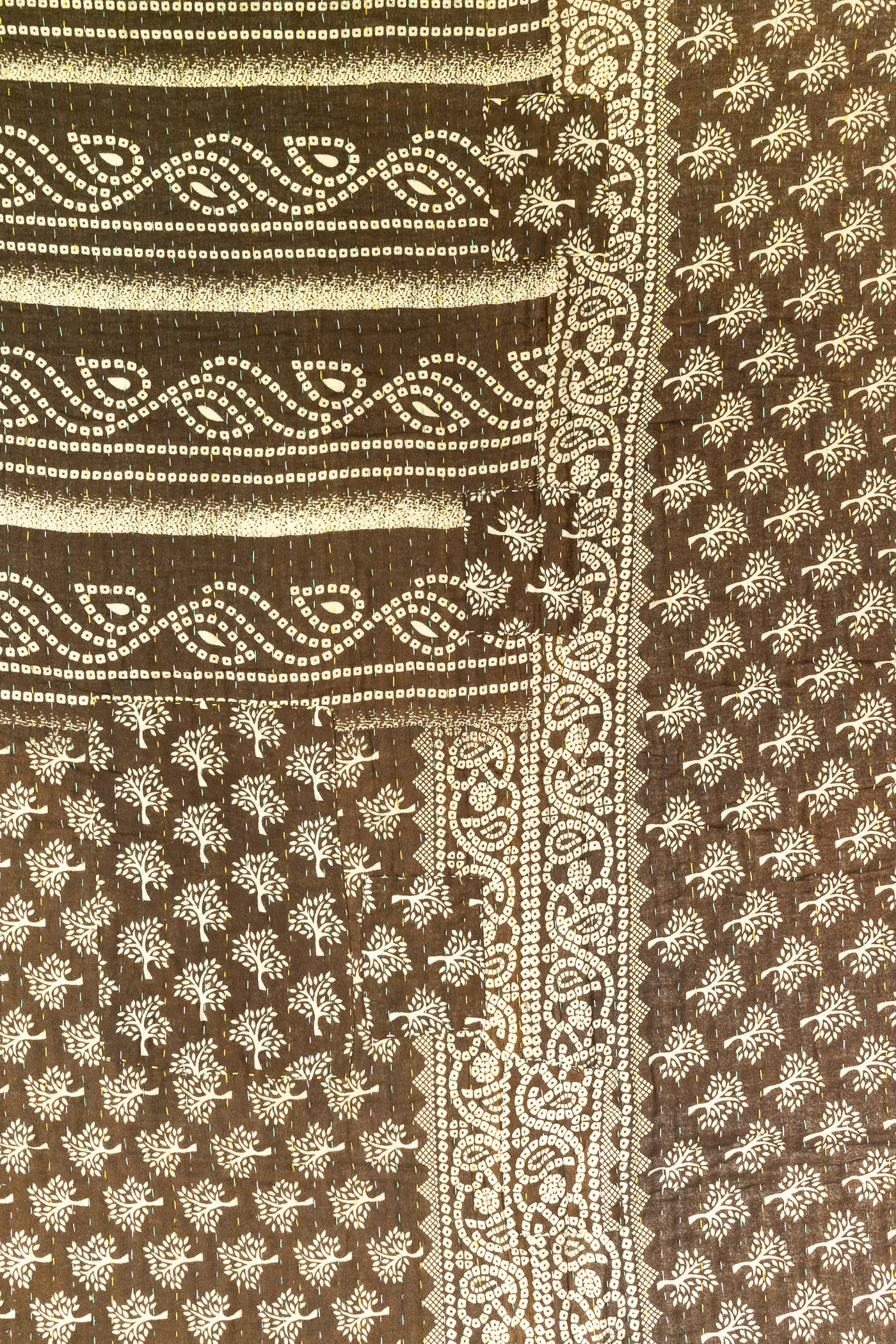 Acacia Large Kantha Throw Blanket