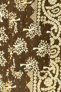 Acacia Large Kantha Throw Blanket