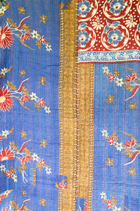 Acacia Large Kantha Throw Blanket