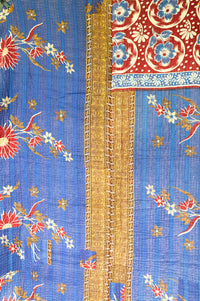 Acacia Large Kantha Throw Blanket