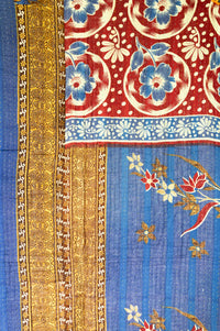 Acacia Large Kantha Throw Blanket