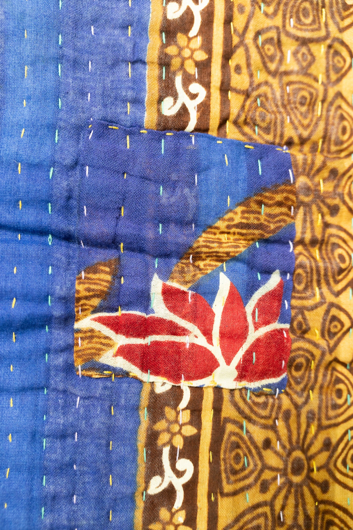 Acacia Large Kantha Throw Blanket