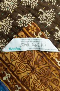 Acacia Large Kantha Throw Blanket