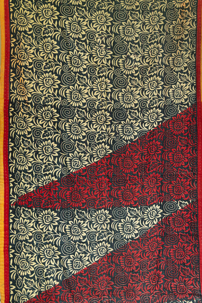 Kantha Throw Bed Quilt