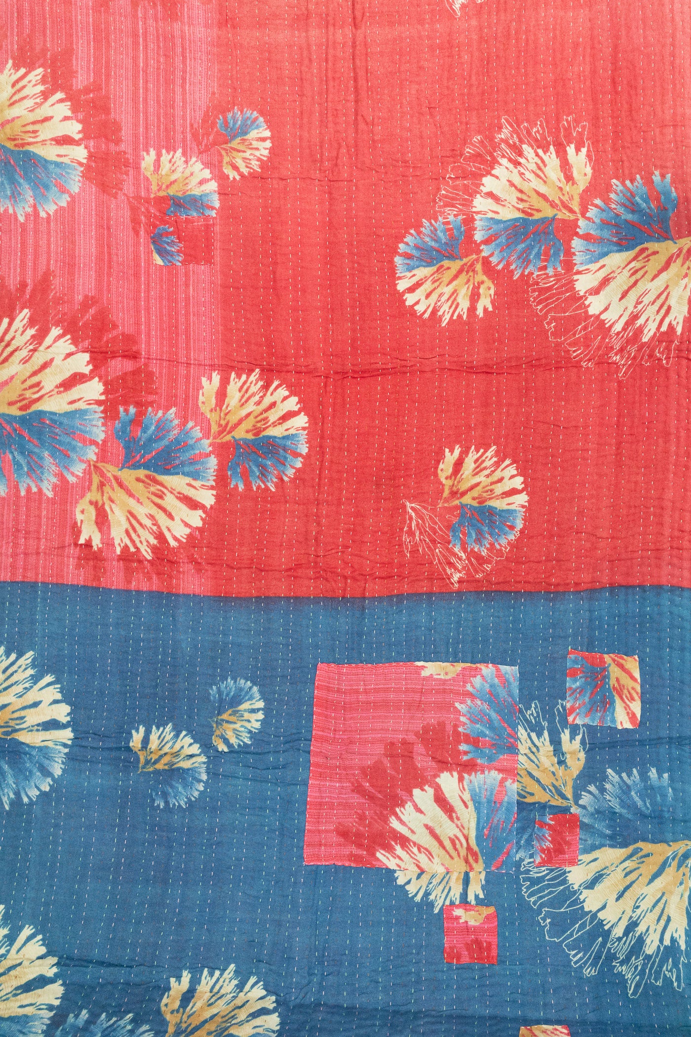 Adventure Kantha Throw Blanket