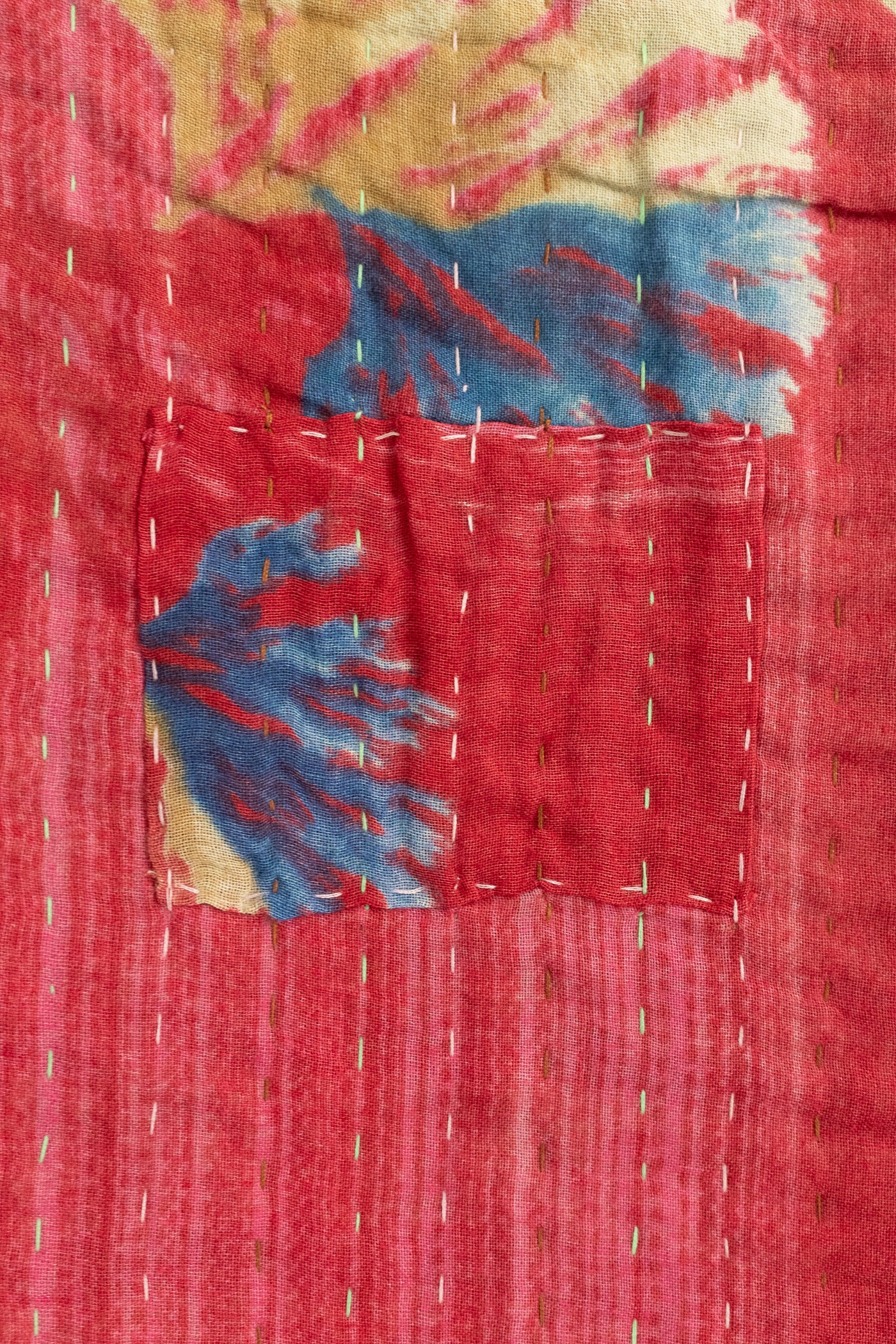 Adventure Kantha Throw Blanket