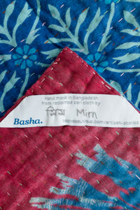 Adventure Kantha Throw Blanket