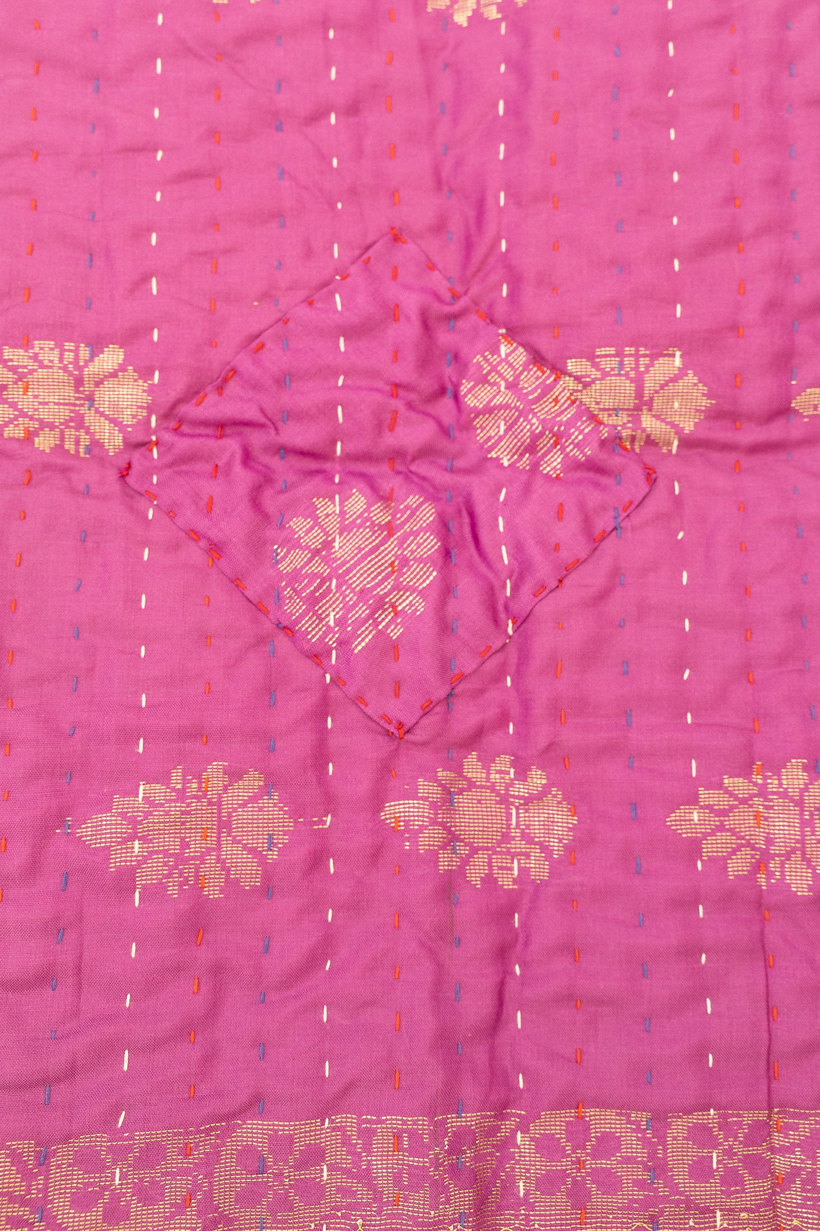 Air Silk Blend Kantha Throw