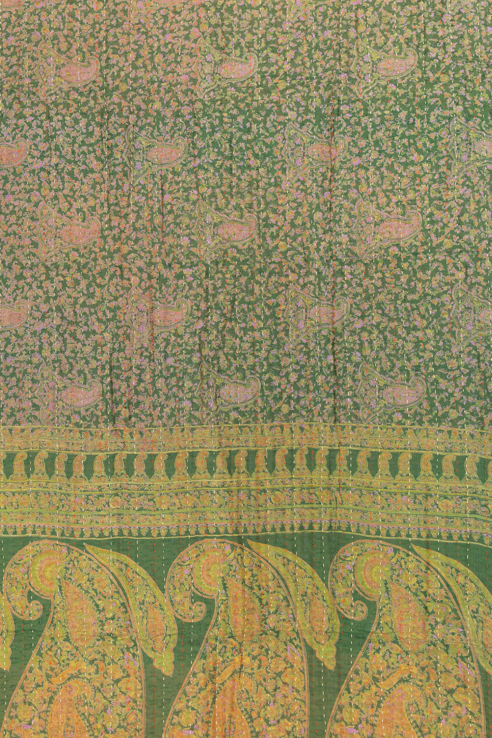 Air Silk Blend Kantha Throw