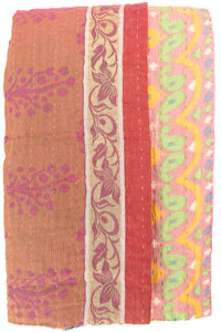 Kantha Silk Throw Blanket
