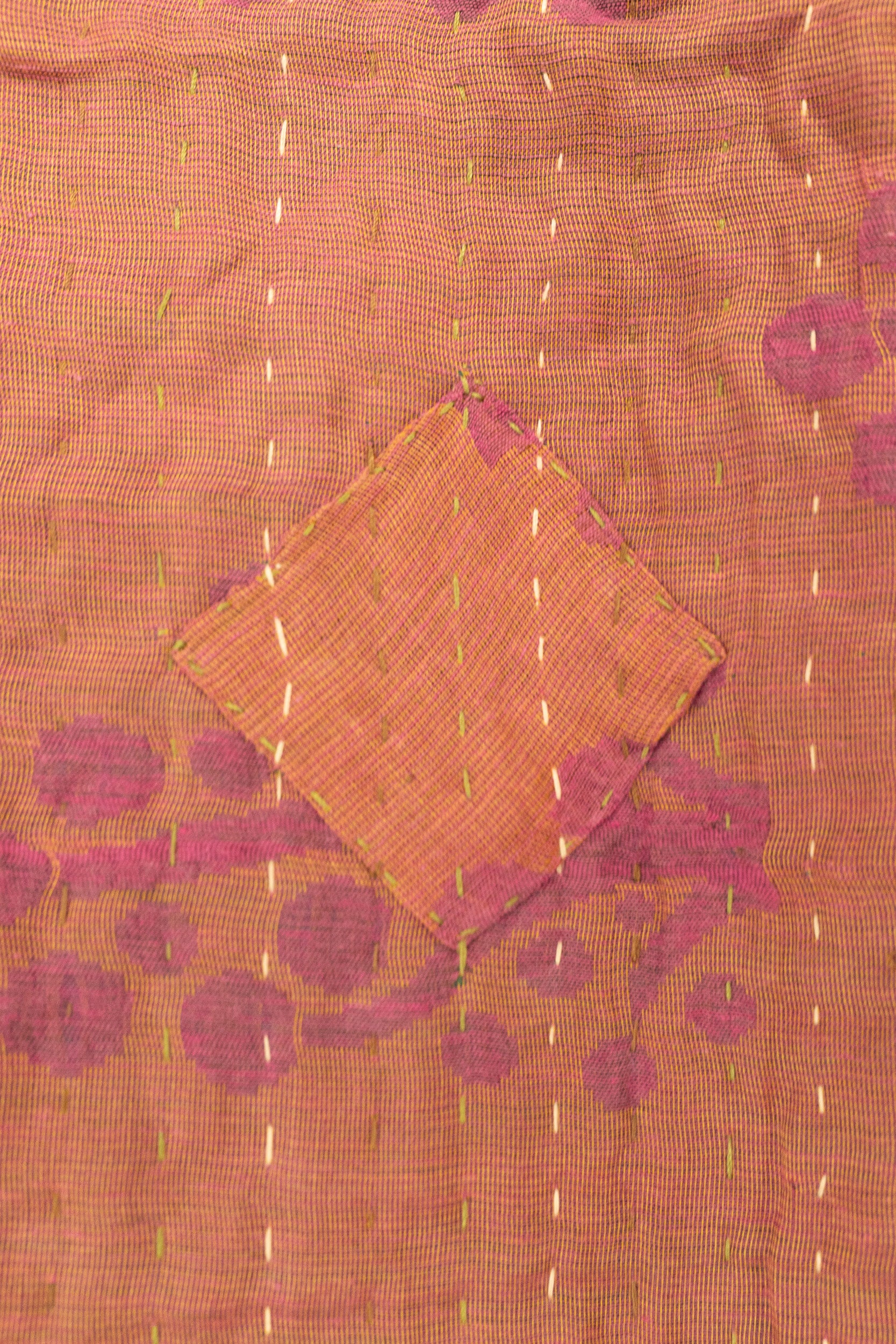 Ample Silk Blend Kantha Throw