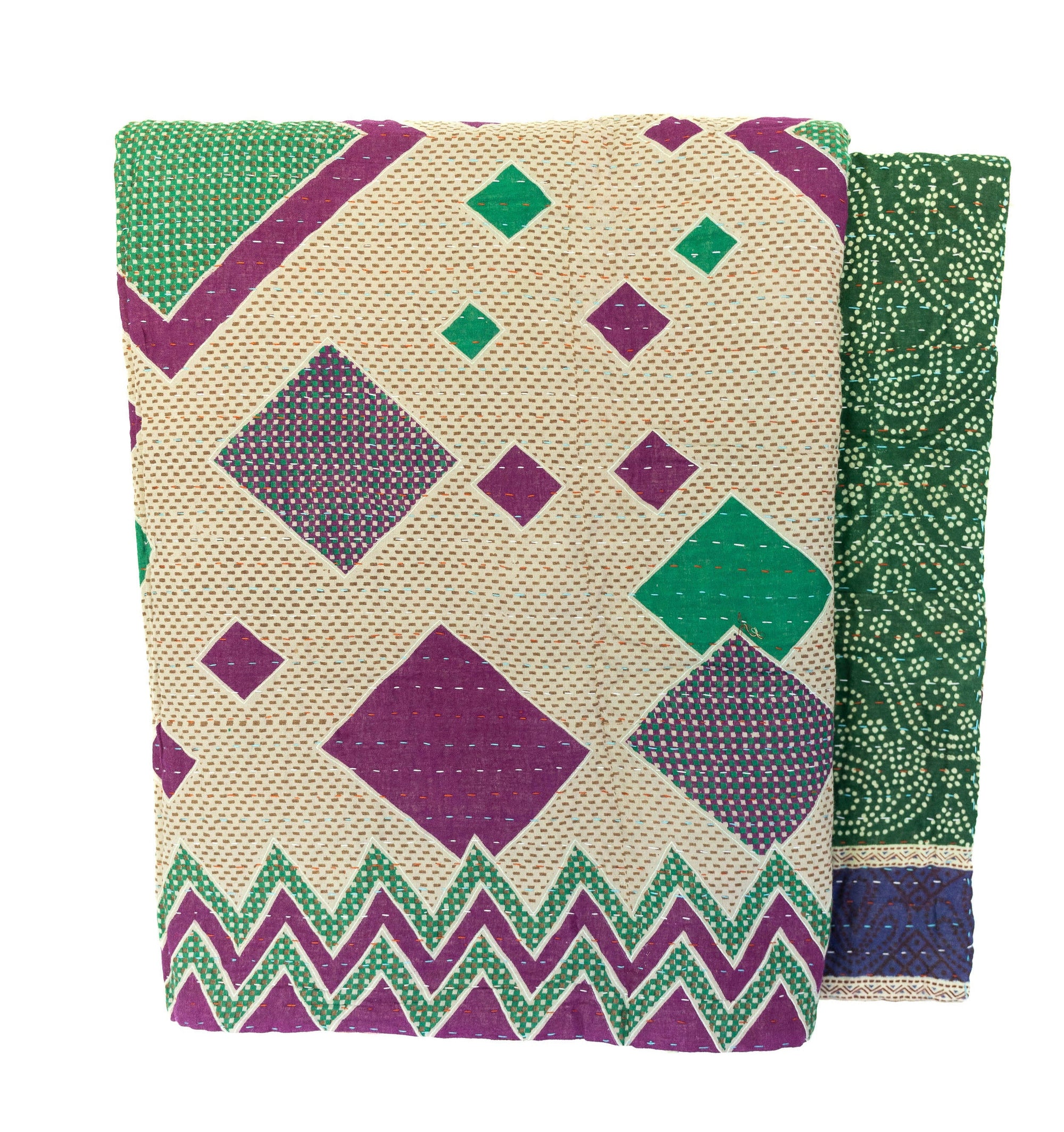 Anchor Kantha Throw