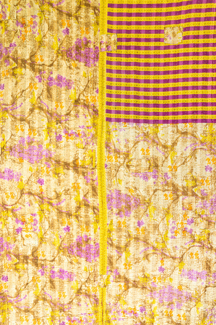 Assured Large Kantha Throw Blanket